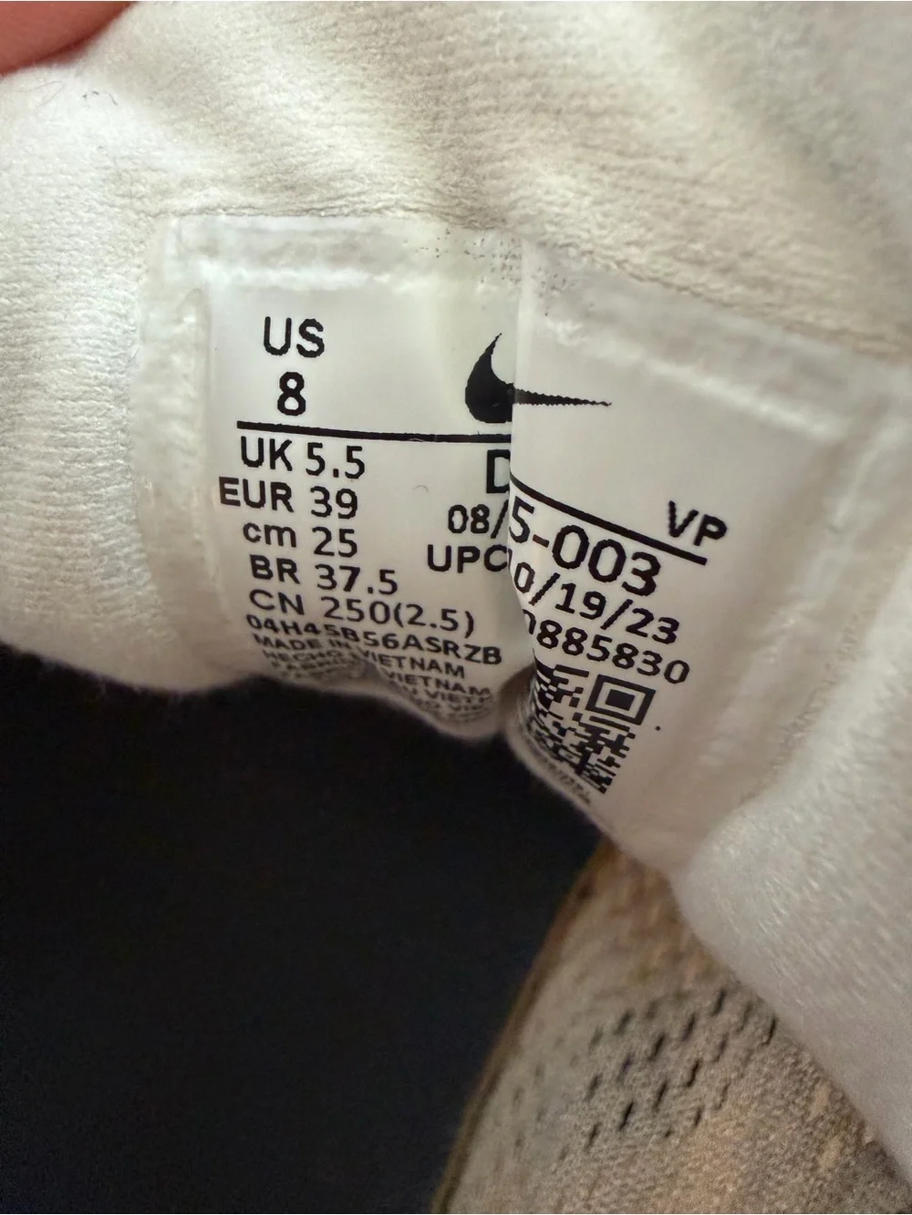 Nike breathable mesh